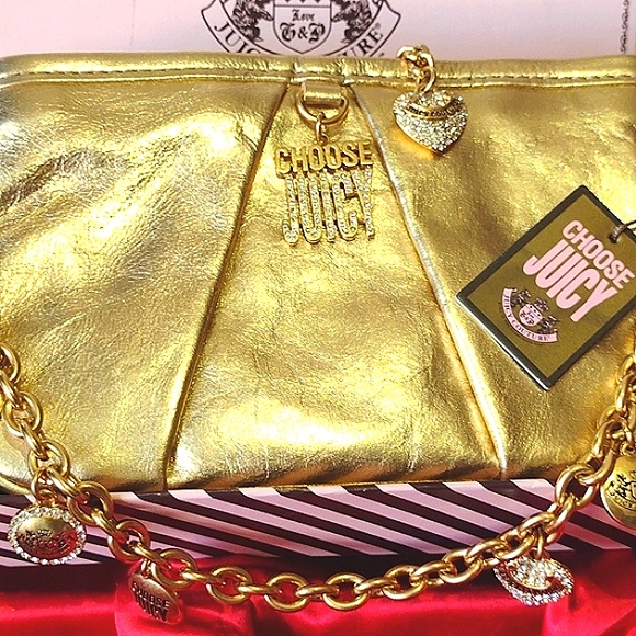 Juicy Couture Luxury  Leather Gold Mini 🛍️ 8 Jumb - Picture 11 of 16
